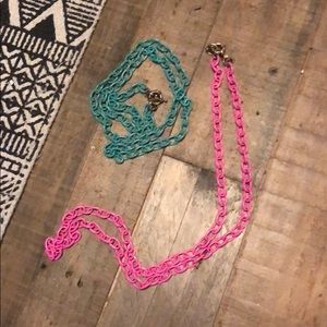 2 jcrew chained necklaces